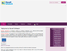 Tablet Screenshot of novellinfotech.com